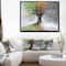 Designart - Tree with Four Seasons - Tree Painting Framed Canvas Art Print
